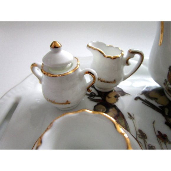 MJ Hummel Germany - Reutter Porzellan - Miniature Doll Porcelain Tea Set - VTG - Picture 5 of 16